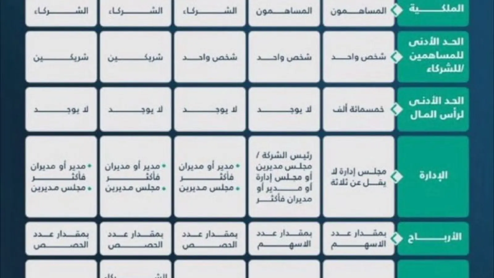 صورة 1 من مقارنة بين أشكال الشركات غير الربحية