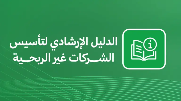 الدليل الإرشادي لتأسيس الشركات غير الربحية