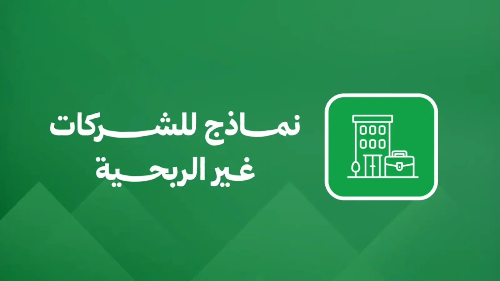 نماذج للشركات غير الربحية